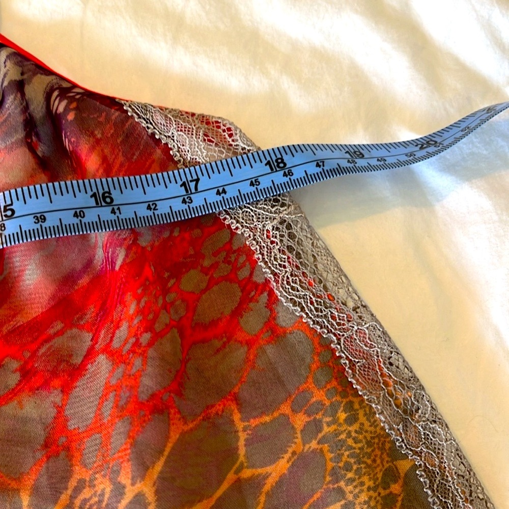 FREE PEOPLE SEQUIN MULTI-COLOR ANIMAL PRINT CAMI TOP BLOUSE SHIRT SIZE LARGE - Picture 14 of 16